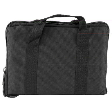 Interior magazine and ammunition pockets inside black Bulldog Mini Range Bag