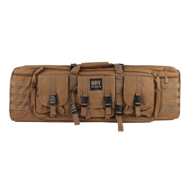 Bulldog Cases 37-inch tan tactical single rifle case full view