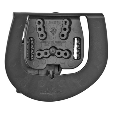 BLACKHAWK SERPA CQC holster side angle showing Auto-Lock button and paddle platform detail