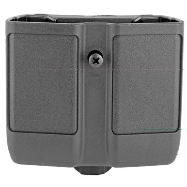 BLACKHAWK Double Magazine Case Matte Black front view