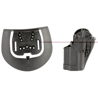 Side angle view showing SERPA Auto-Lock retention button and speed-cut design