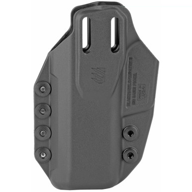 Side angle view of BLACKHAWK Stache IWB holster showing modular design and retention