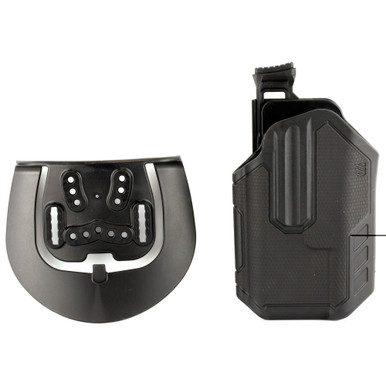 BLACKHAWK Omnivore Multi-Fit Left-Hand Black Holster front view