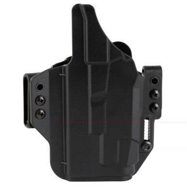 Bravo Concealment BCA IWB holster retention clip and body-side curve detail