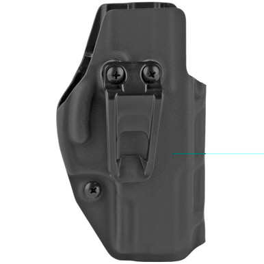 Side view showing trigger bump detail on black Taurus G3C IWB holster
