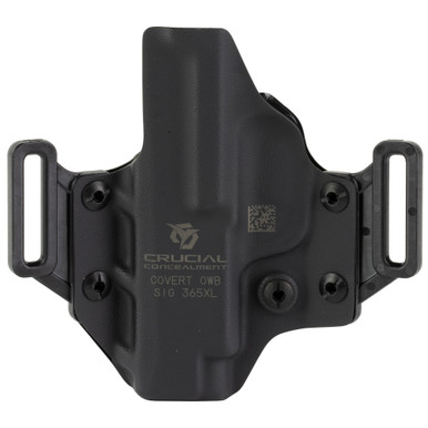 Crucial Concealment Covert OWB Holster – side angle showing adjustable cant and dual belt loop slots