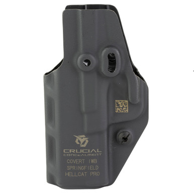 Ambidextrous black IWB holster showing trigger bump detail and minimalist design