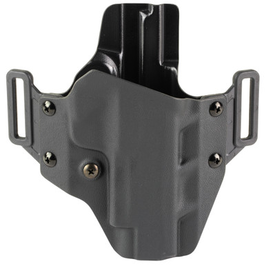 Crucial Concealment Covert OWB Holster for Sig Sauer P365 Fuse – front view, matte black Kydex