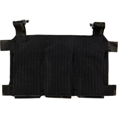 Rear view of Haley Strategic Thorax Triple Mag Placard showing MP2 attachment system