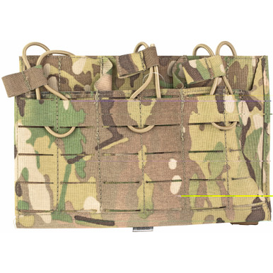 Grey Ghost Gear Triple 5.56 Mag Pouch MOLLE Panel front view
