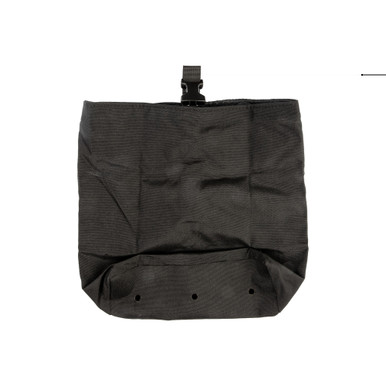 Grey Ghost Gear Roll-Up Dump Pouch unfolded showing cinch strap and interior capacity