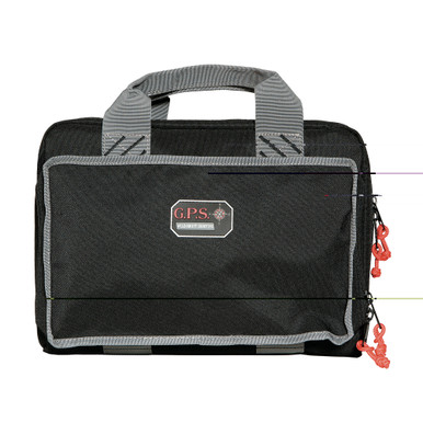 GPS Quad Pistol Range Bag in black with quilted lining