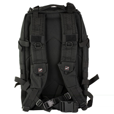 Interior pistol retention system and 15-inch laptop sleeve detail view