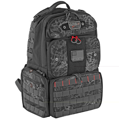 GPS Tac Range Backpack Tall Blackout - Interior Storage View