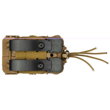 Side angle view of HSGI Double Decker TACO V2 showing dual rifle and pistol magazine compartments