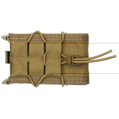 Side angle view of HSGI Rifle TACO showing shock cord retention system
