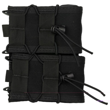 HSGI Double Rifle TACO MOLLE Pouch in black holding two rifle magazines