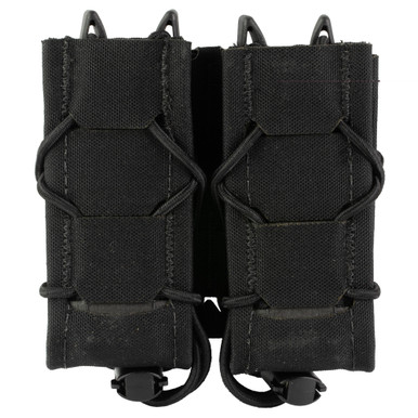 High Speed Gear Gen 2 Double Pistol TACO Magazine Pouch Black front view