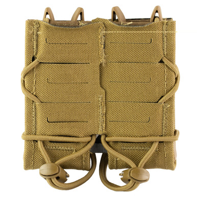 Close-up of Gen 2 Double Pistol TACO showing contoured sides and shock cord retention