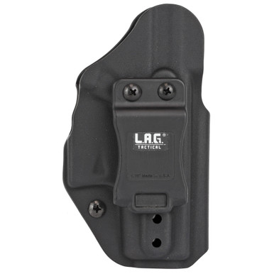 LAG Liberator MK II Glock 42 black ambidextrous OWB holster front view