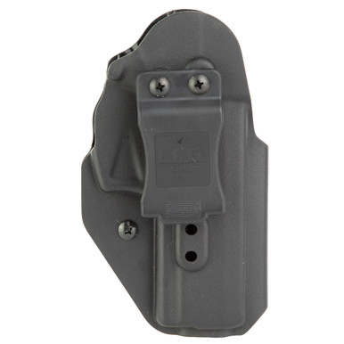 Close-up of Liberator MK II 1.75-inch IWB clip attachment and retention adjustment