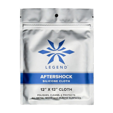 Legend Outdoor Gear Aftershock Silicone Cleaning Cloth 12x12 non-aerosol firearm wipe