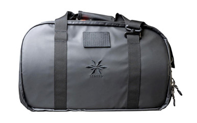 Legend Chimera Deluxe Range Bag in Black - front view showing zippered compartments and padded sling