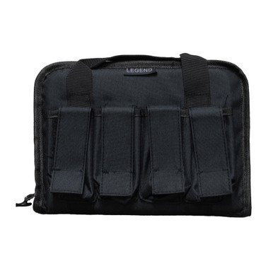 Legend Pegasus Tactical Pistol Case in black, exterior view