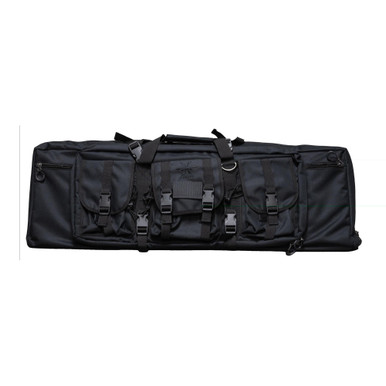 Legend Outdoor Gear Phoenix 36-inch tactical rifle case in black, exterior view