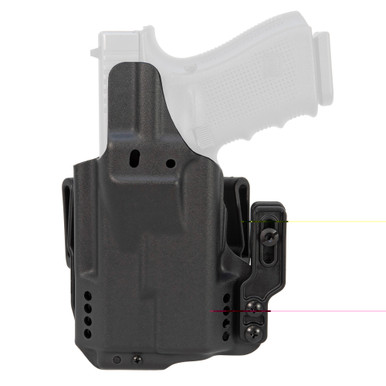 Mission First Tactical Pro IWB Holster for Glock 19 with TLR-7 light, front view