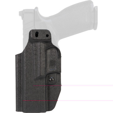 Mission First Tactical Minimalist IWB Holster for Springfield Echelon, alternate angle showing clip and retention