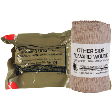 NAR Emergency Trauma Dressing 4 Inch sterile wound bandage by North American Rescue