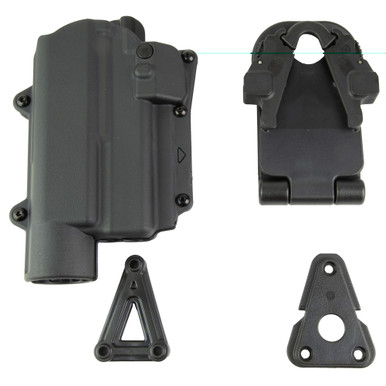 Rapid Force L2 Duty Holster for Glock 19/19X with Large Weapon Light, Right Hand, Black