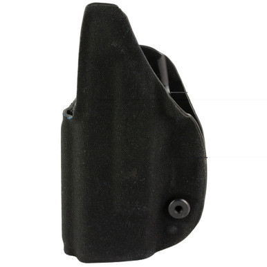 Close-up of Safariland Species Hellcat holster showing tension adjustment screw and optic cutout