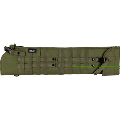 US PeaceKeeper Shotgun Scabbard OD Green padded exterior with webbing and shoulder strap