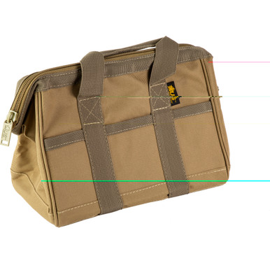 US PeaceKeeper 12 inch Poly Ammo Bag Tan - Interior View