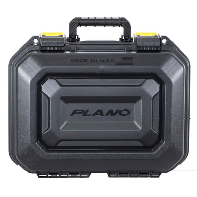 Plano All Weather 2 Pistol Case black exterior with secure latch system