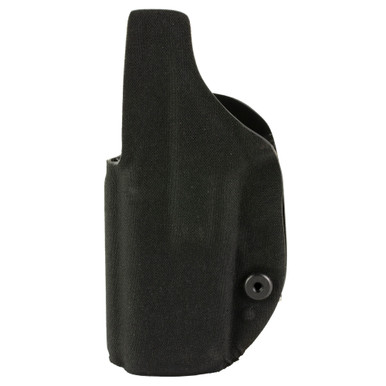Close-up of tension adjustment cord and passive retention on Safariland Species IWB holster