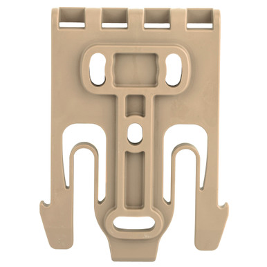 Close-up of QLS 19 Locking Fork FDE showing attachment points and locking mechanism