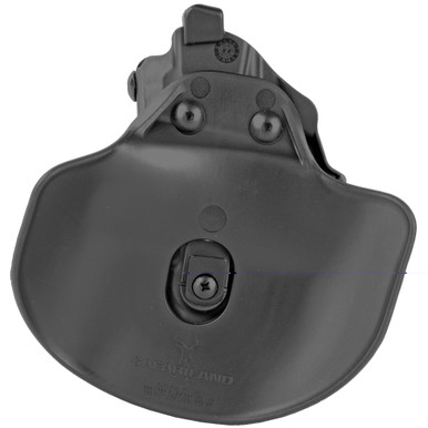 Side profile view showing ALS thumb release mechanism on Safariland 7378 holster