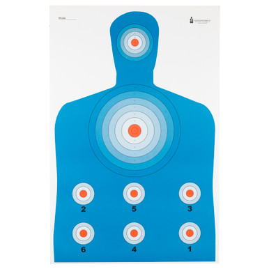 Action Target Hi-Vis Fluorescent Paper Targets 100-Pack front view