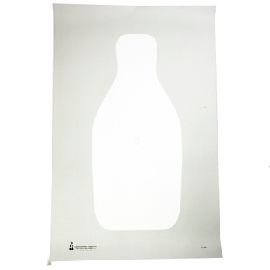 Action Target Standard FBI/DEA White Paper Shooting Targets 100-Pack