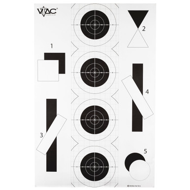 Action Target V-Tac 2-Sided Paper Target reverse face detail
