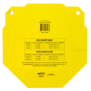 Caldwell AR500 13 Inch Octagon Steel Target – Angle View