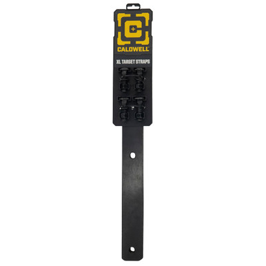 Caldwell XL Strap Plate Hanger Set shown with steel target hangers and straps