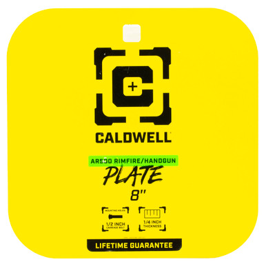 Caldwell AR500 1/4 inch 8 inch gong steel target for rimfire and handgun