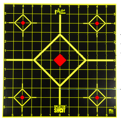 Pro-Shot Green Sight-In Target showing five-target sheet layout and grid lines