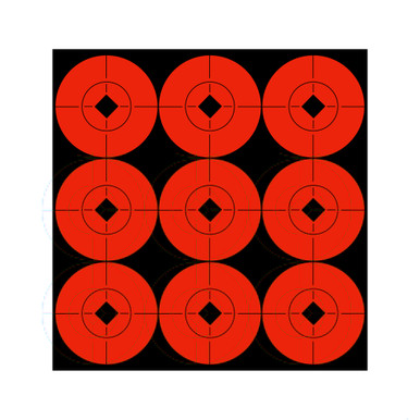 Birchwood Casey Target Spots 90-2 fluorescent self-adhesive shooting target spots