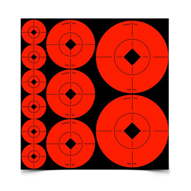 Birchwood Casey Target Spots Assortment – fluorescent self-adhesive shooting targets