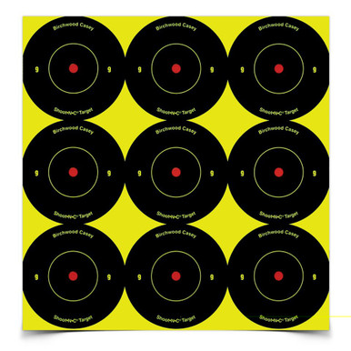 Birchwood Casey Shoot-N-C Round Bullseye Target 108-2 reactive self-adhesive target